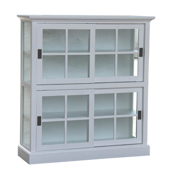 White Double-Door Cabinet